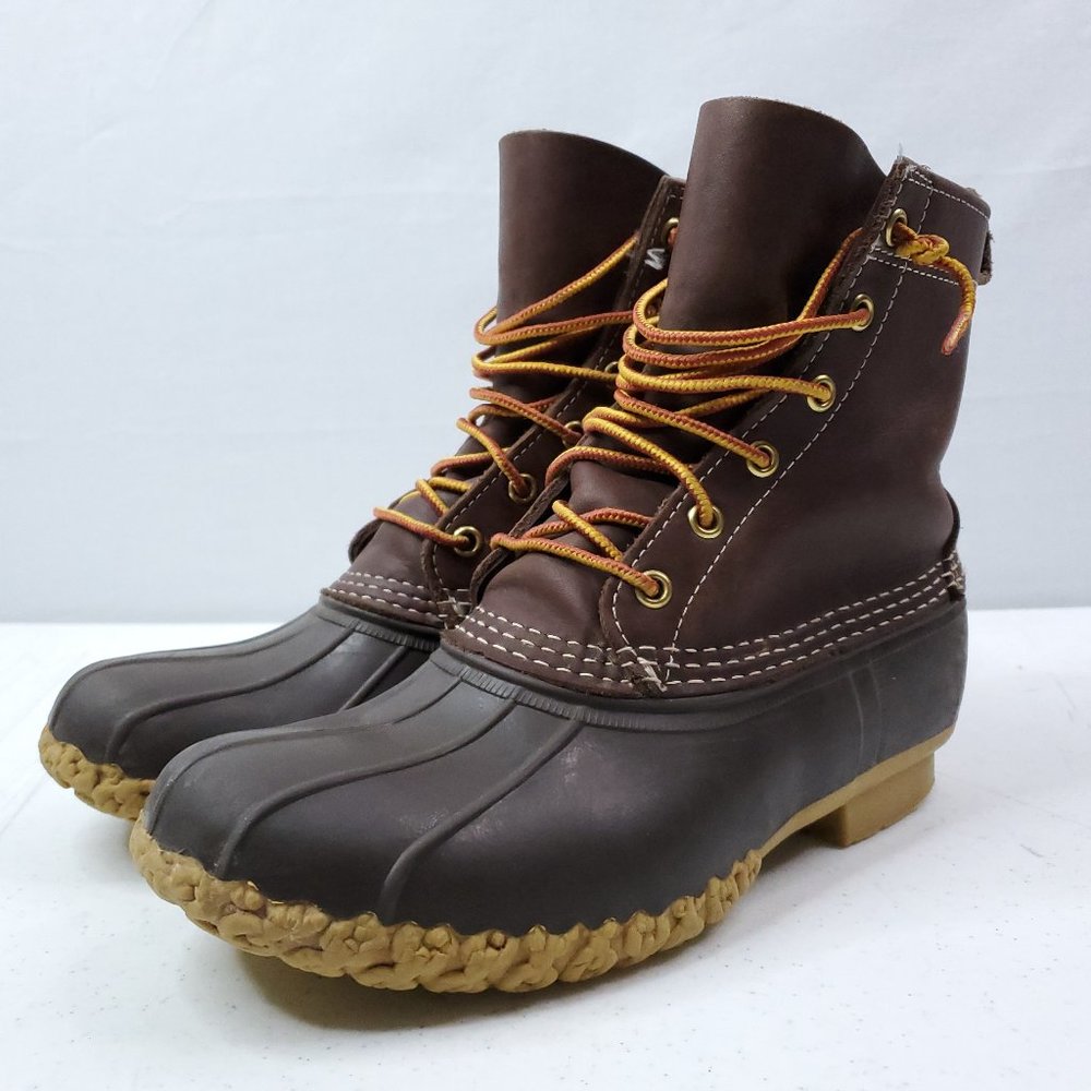 LL Bean Leather Rubber Bean Boots US 9 M
